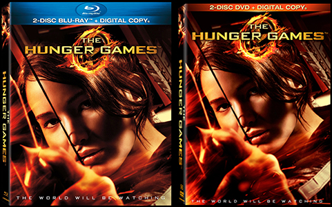 Blu-ray and DVD covers for THE HUNGER GAMES available August 18th